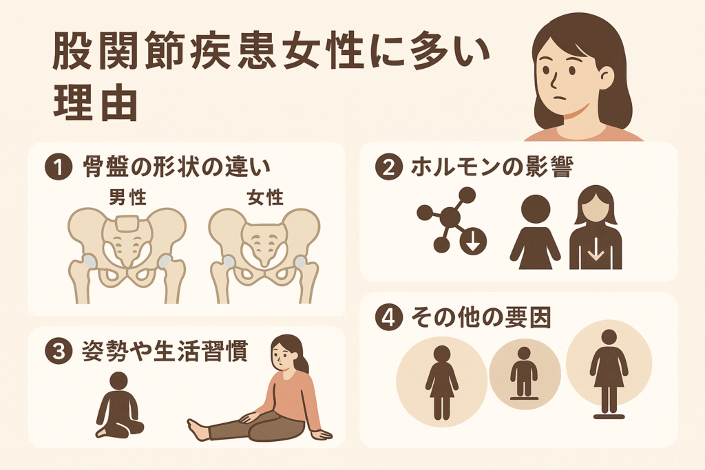 股関節の説明イラスト